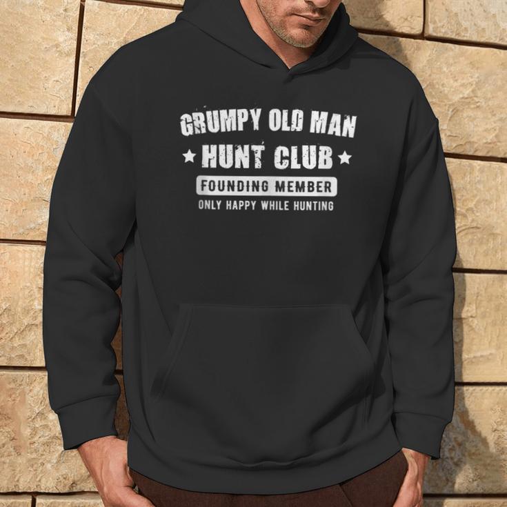 Grumpy Old Man Hunt Club Dad Grandpa Hunter Hoodie Lifestyle