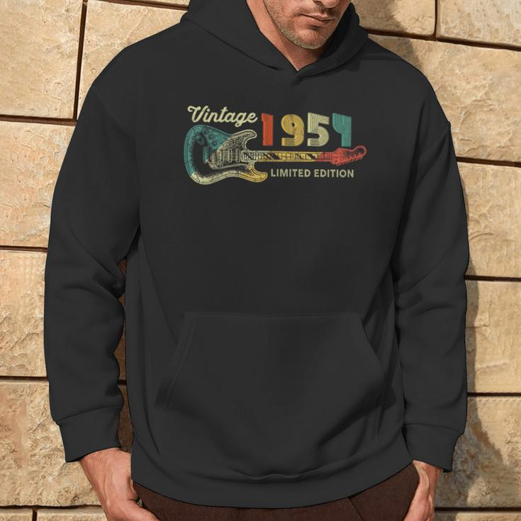 Guitar Lover 70 Year Old Vintage 1954 Limited Edition Hoodie Lifestyle