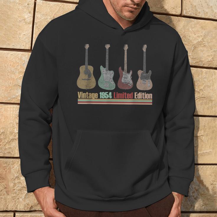 Guitar Lover 70 Year Old Vintage 1954 Limited Edition Hoodie Lifestyle