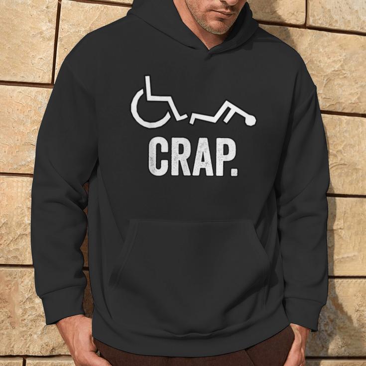 Handicap Wheelchair Fall Hoodie Lifestyle