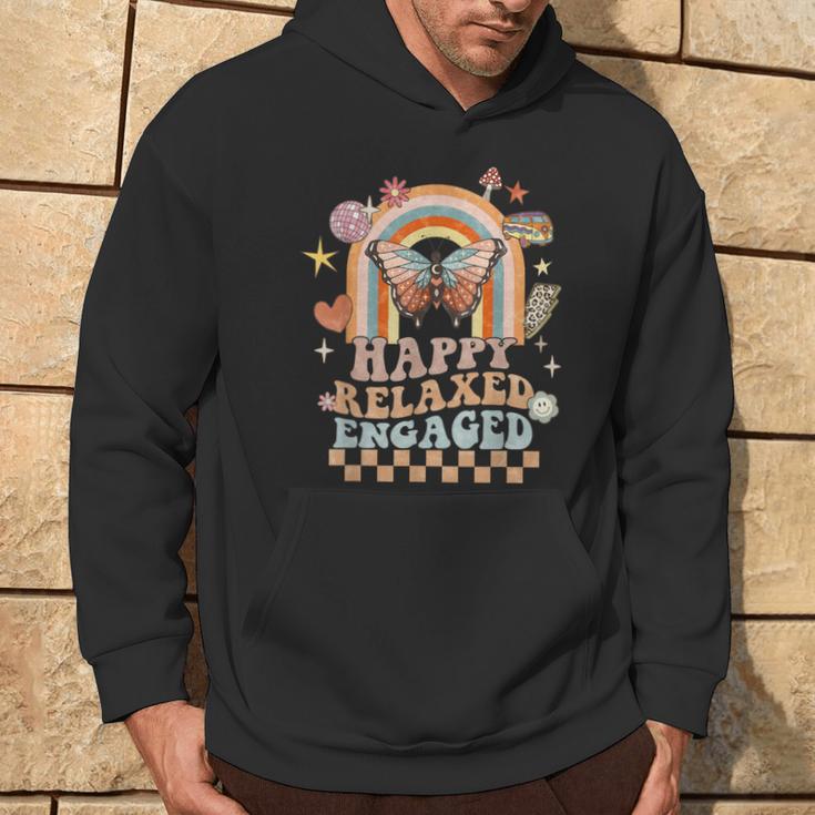 Happy Relaxed Engaged Aba Behavior Analyst Special Education Hoodie Lifestyle