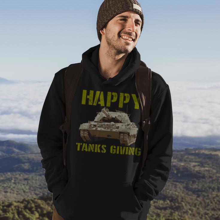 Happy Tanksgiving Military Tank Thanksgiving Hoodie Lifestyle