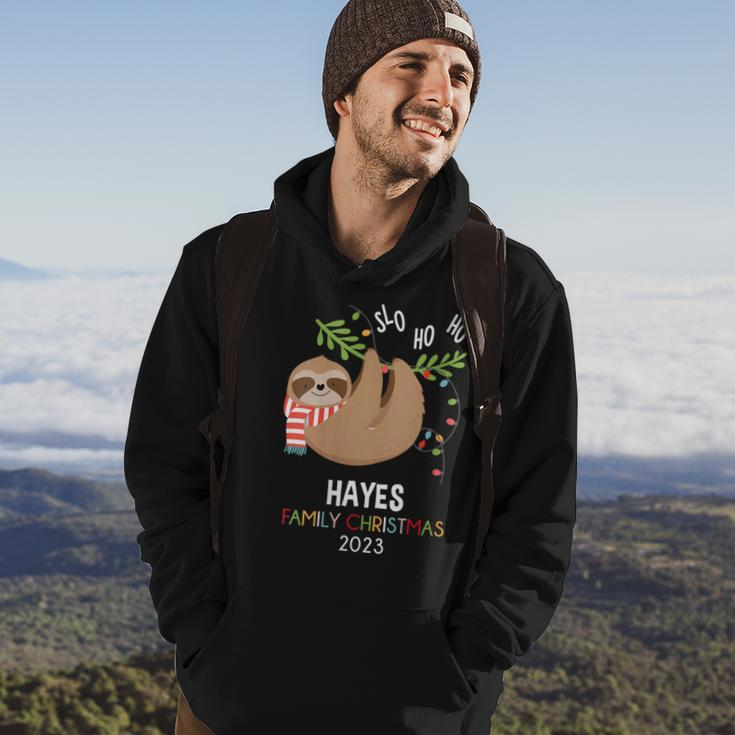Hayes Family Name Hayes Family Christmas Hoodie Lifestyle