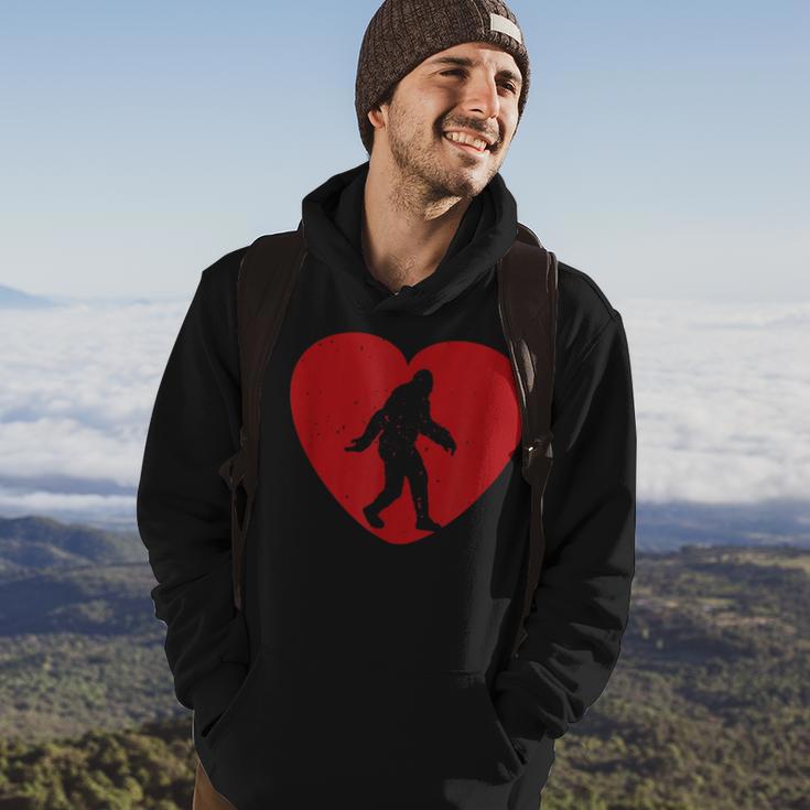 I Heart Bigfoot Sasquatch Yeti Valentines Day Hoodie Lifestyle