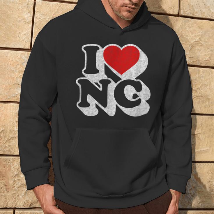 I Heart Love Nc North Carolina Souvenir Hoodie Lifestyle