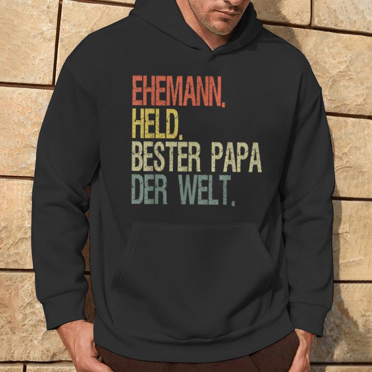 Held Beste Papa Der Welt Help Kapuzenpullover Lebensstil