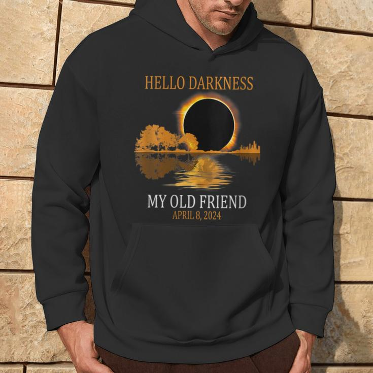 Hello Darkness April 8 2024 Total Solar Eclipse 2024 Hoodie Lifestyle