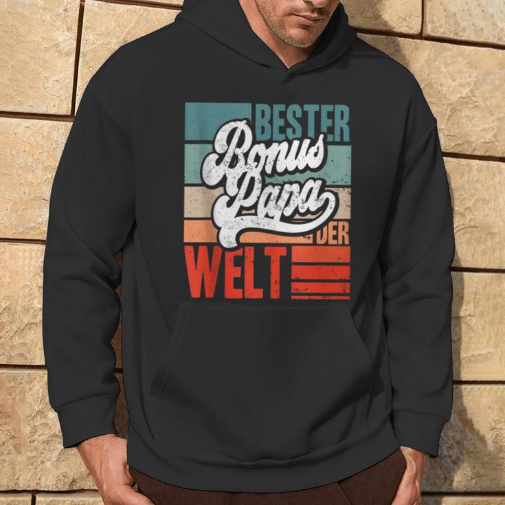 Herren Bester Bonus-Papa Der Weltintage Stiefvater Spruch Lustig Kapuzenpullover Lebensstil