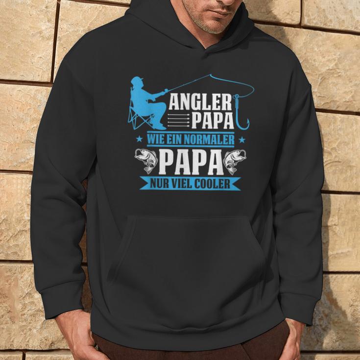 Herren Cooler Angler Papaater Fischen Angelnatertag Spruch Kapuzenpullover Lebensstil