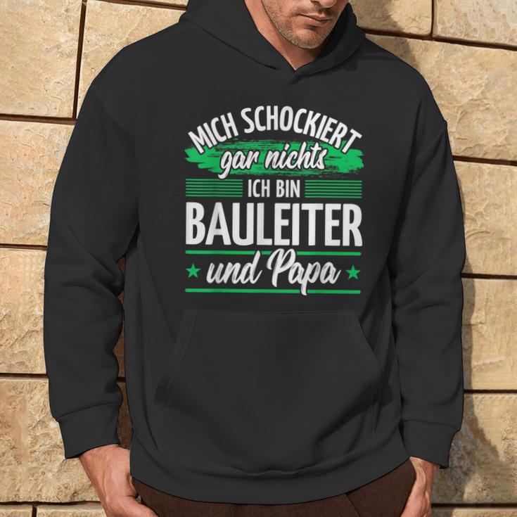 Herren Hausbau Bauleitung Papa Bauleiter Kapuzenpullover Lebensstil