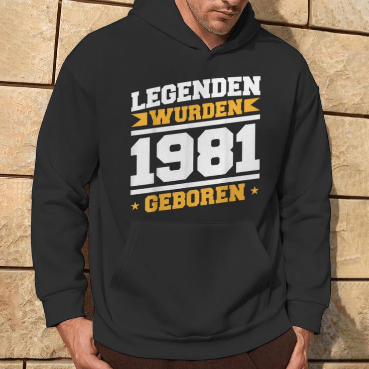 Herren Legenden 1981 Geboren 40 Geburtstag Jahre Spruch Papaater Kapuzenpullover Lebensstil