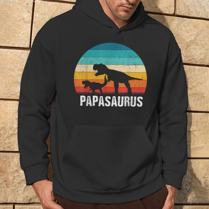 Herren Papasaurusater Tag Dinosaurier Papa Saurus Geschenk Dino Kapuzenpullover Lebensstil