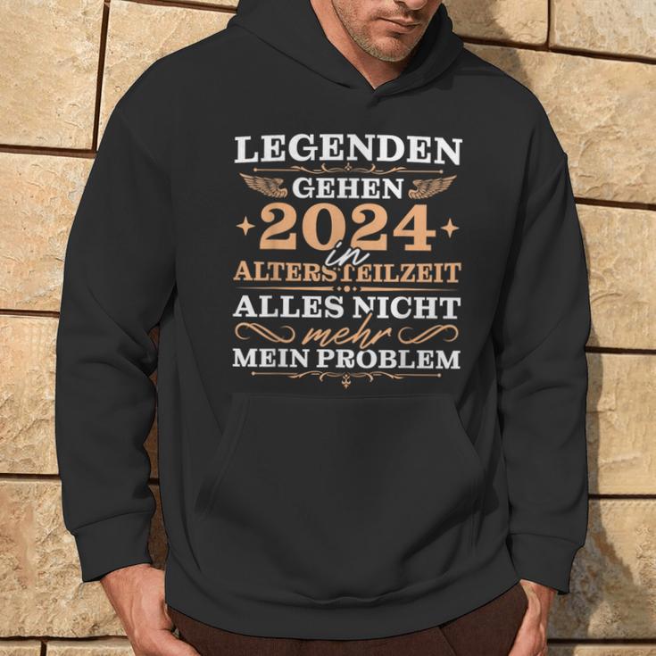 Herren Ruhestand 2024 Legende In Altersteilzeit Kapuzenpullover Lebensstil