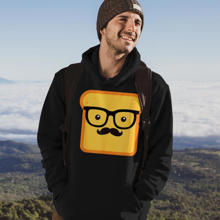 Hipster Loaf Of Bread Cartoon & Trendy Chef Hoodie Lifestyle