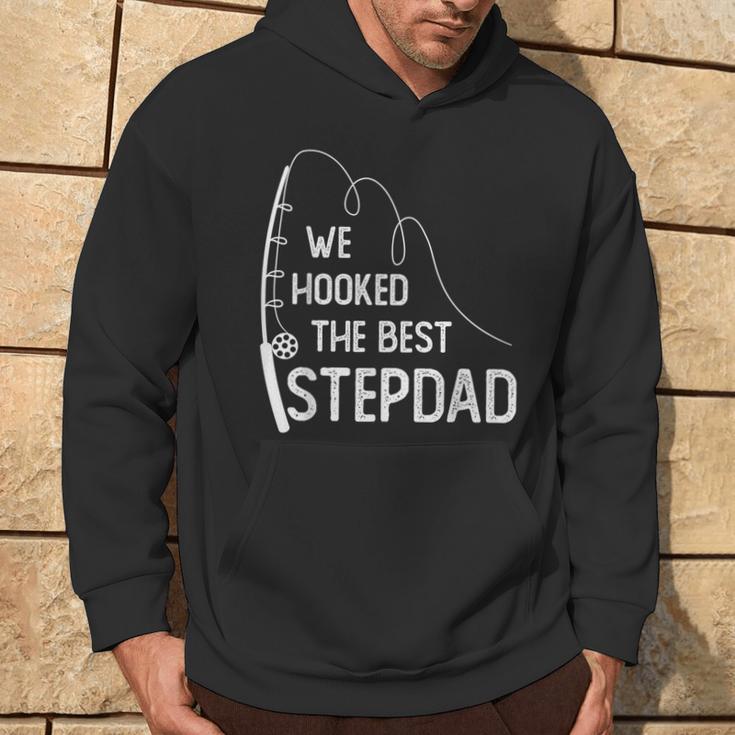 We Hooked The Best Stepdad Fishing Fathers Day Hoodie Lifestyle