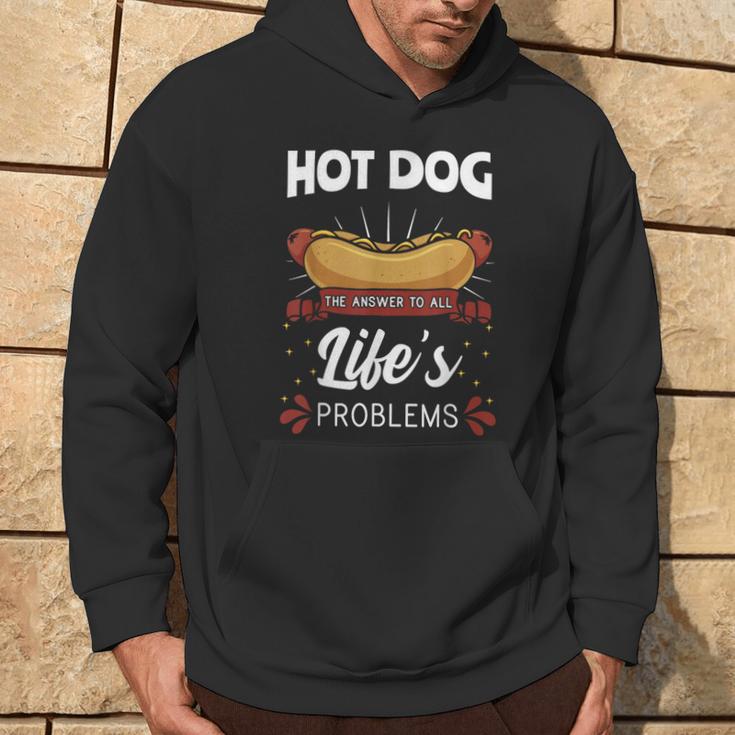 Hot Dog Hotdogs Wiener Frankfurter Frank Vienna Sausage Bun Hoodie Lifestyle