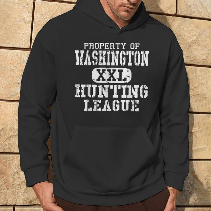 Hunter League Property Of Washington Hunting Club Hoodie Lifestyle
