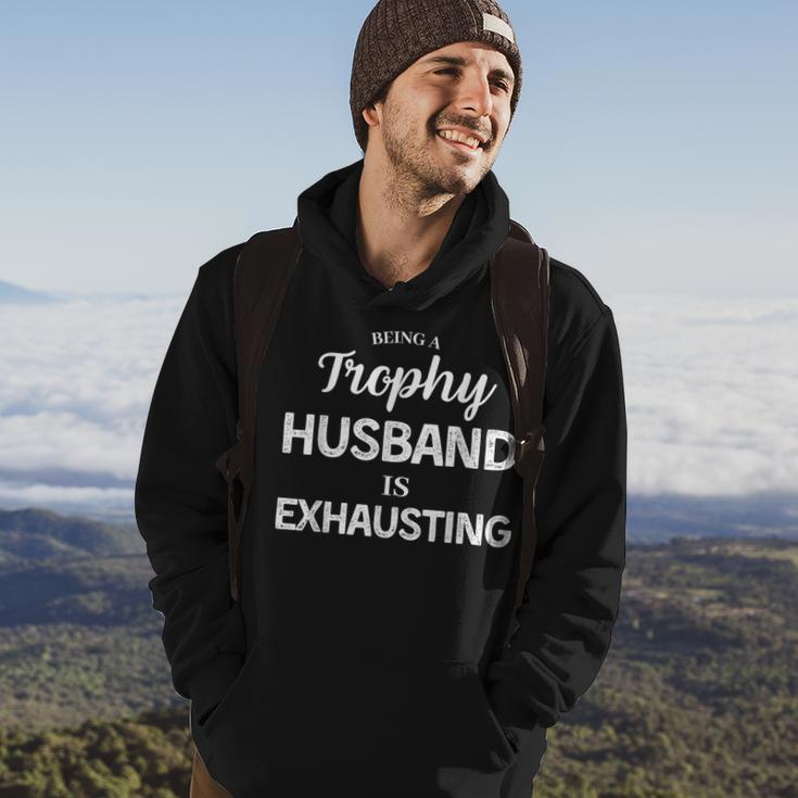 Being A Husband Is Exhausting Fathers Day Hoodie Lifestyle