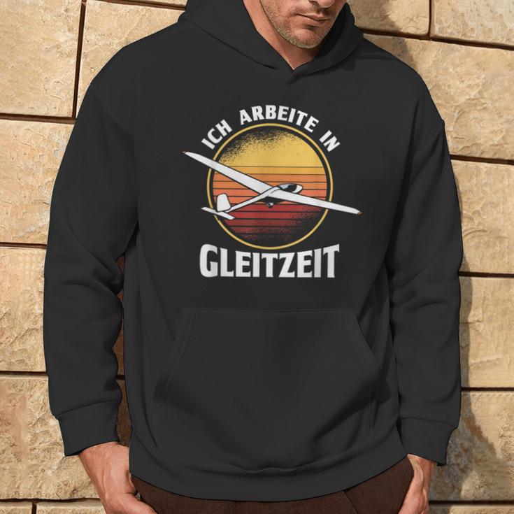 Ich Arbeite In Gleitzeit Sea Plane Sailing Hoodie Lebensstil