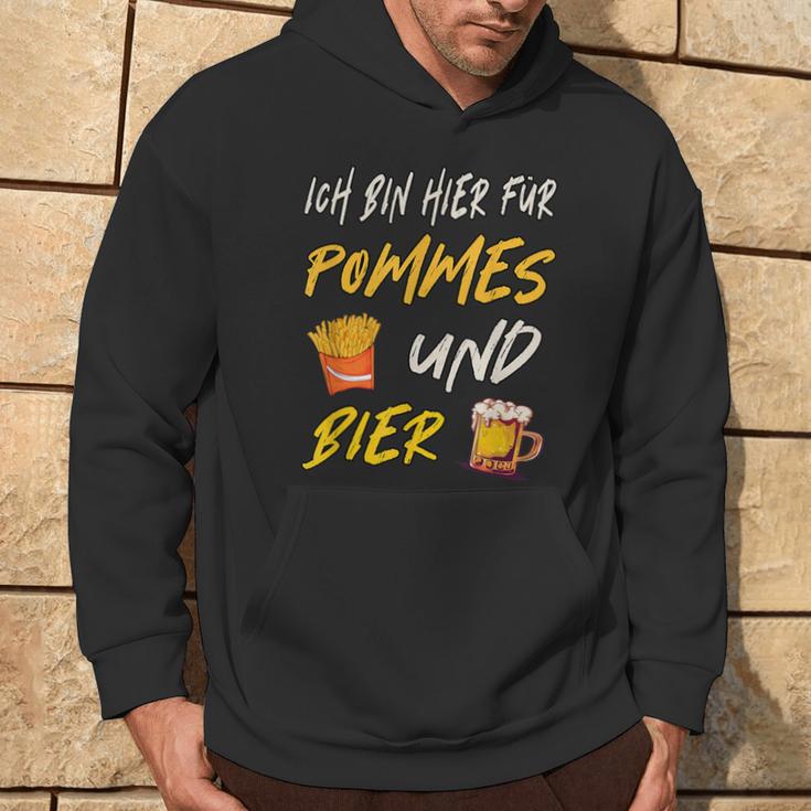 Ich Bin Hier Für Pommes Und Bier Frimes Lover Hoodie Lebensstil