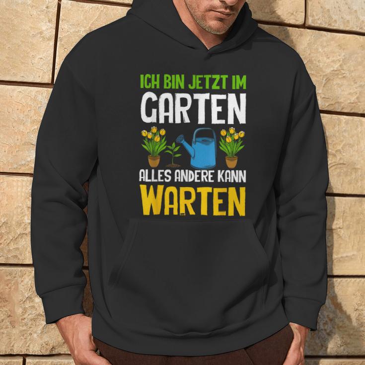 Ich Bin Im Gartenarbeit Hobbygärtner Gärtner Schwarz Hoodie Lebensstil