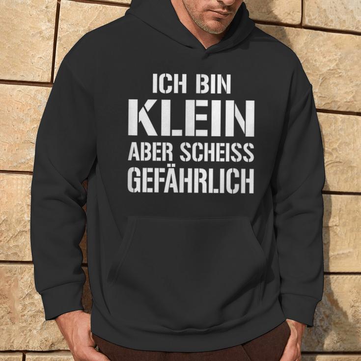 Ich Bin Klein Aber Scheiss Gefährlich Kampfzwerg Kapuzenpullover Lebensstil