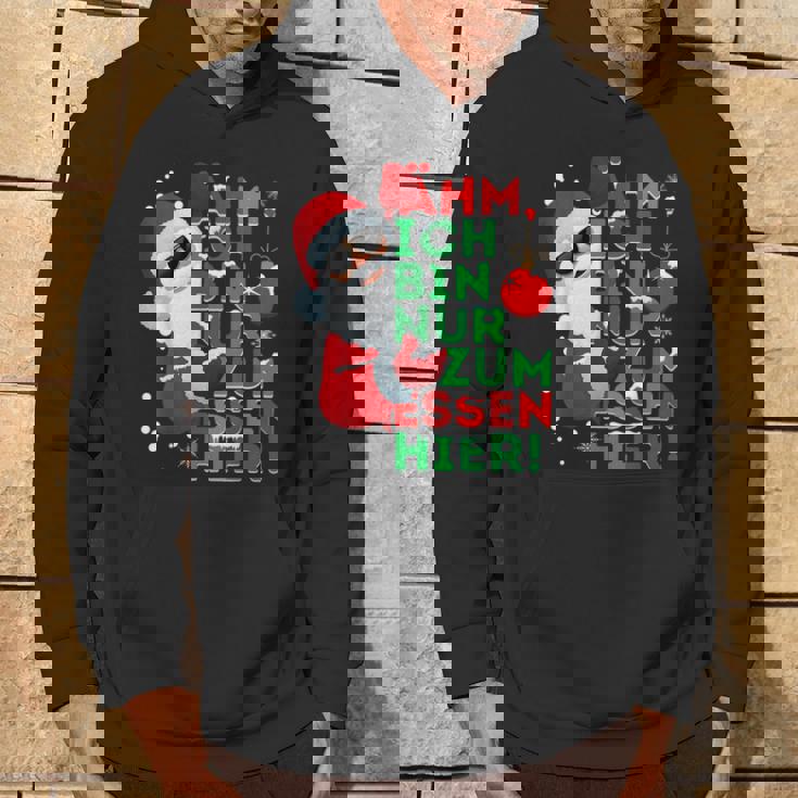Ich Bin Nur Zum Essen Hier Hoodie, Santa Claus Motiv für Frohe Weihnachten Lebensstil