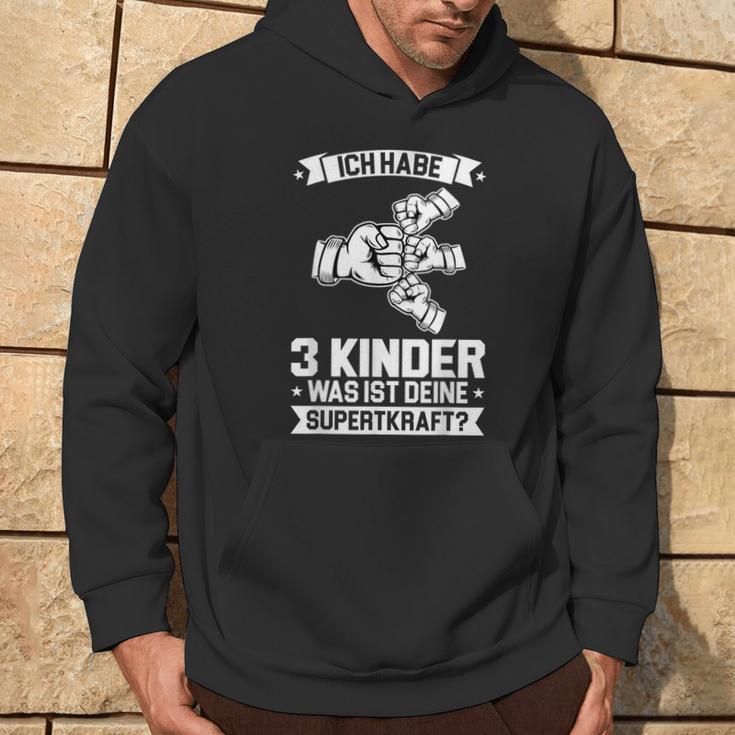 Ich Bin Papaon 3 Kinder Papa 3 Kapuzenpullover Lebensstil