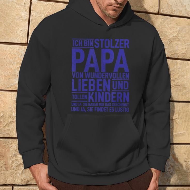 Ich Bin Stolzer Papaon Wundervollen Kindern Dad Der Welt Kapuzenpullover Lebensstil