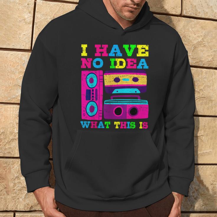 Ich Habe Keine Ahnung Was Das Ist 80S 90S Vintage Retro 80S Hoodie Lebensstil