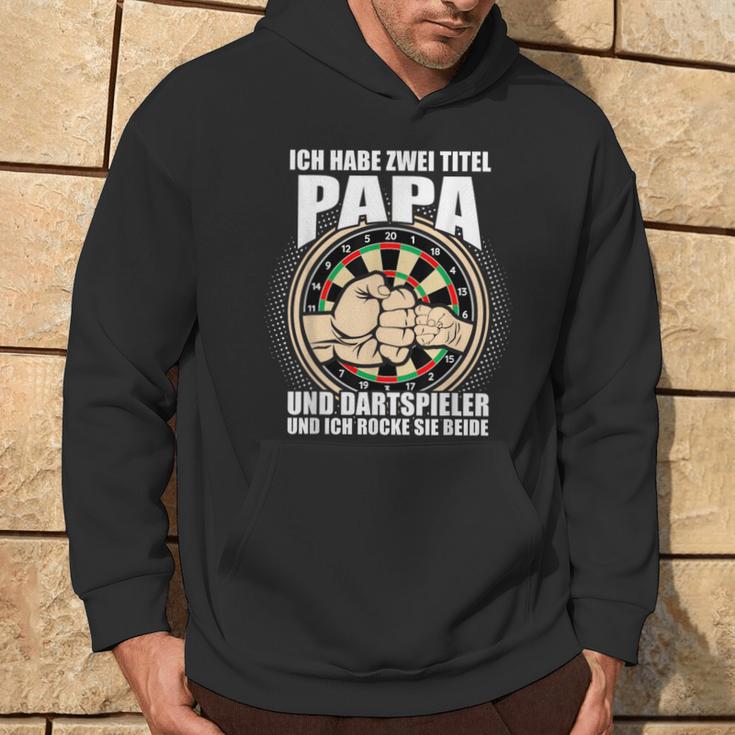 Ich Habe Zwei Titel Papa Und Dartspiel German Kapuzenpullover Lebensstil