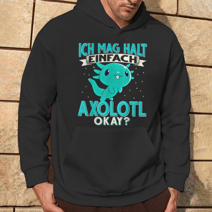 Ich Mag Halt Einfach Axolotl Hoodie Lebensstil