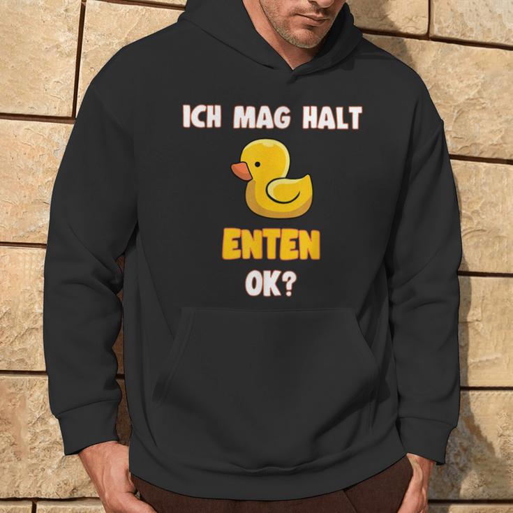 Ich Mag Halt Enten Badeente Ente Hoodie Lebensstil