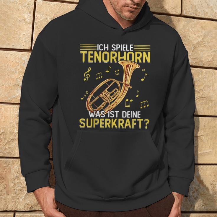 Ich Spiele Tenor Horn Hoodie Lebensstil