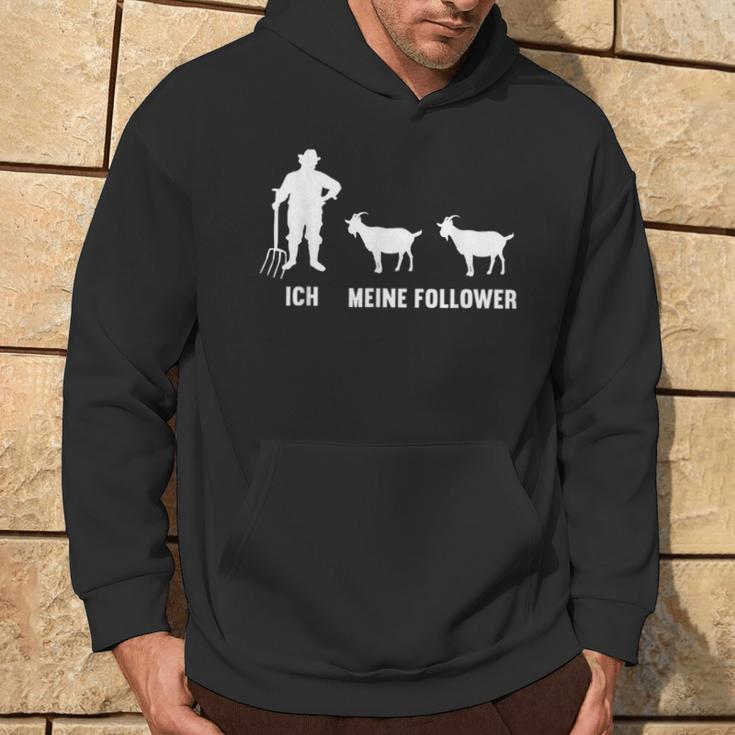 Ich und Meine Follower Ziege, Bauernhofmotiv Hoodie für Landwirte Lebensstil