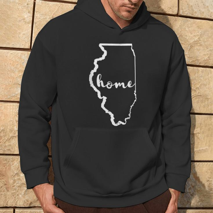 Il Home State Illinois Native Hoodie Lifestyle