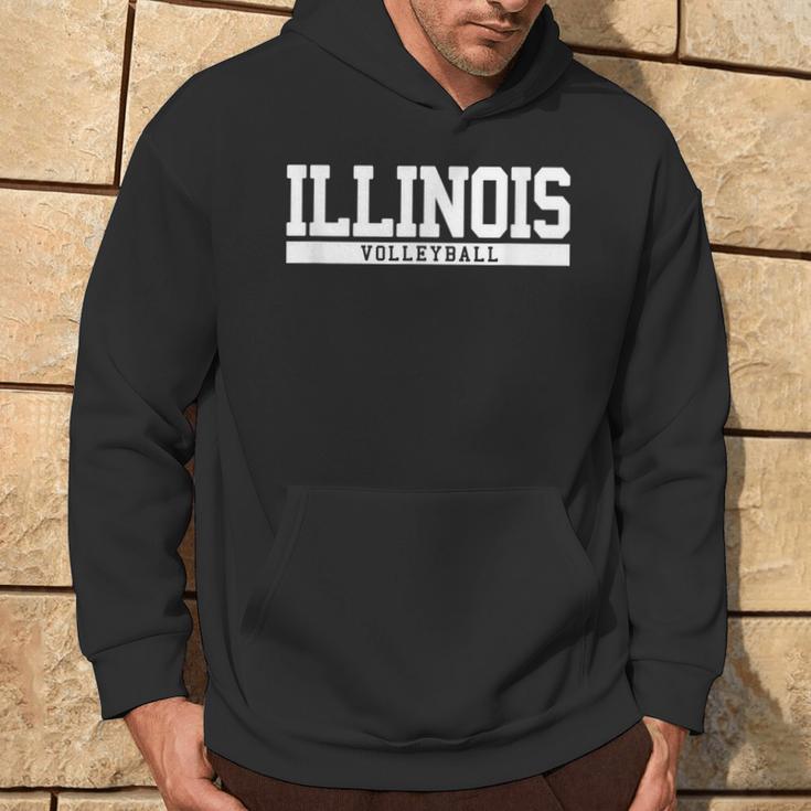 Illinois Volleyball Hoodie Lifestyle