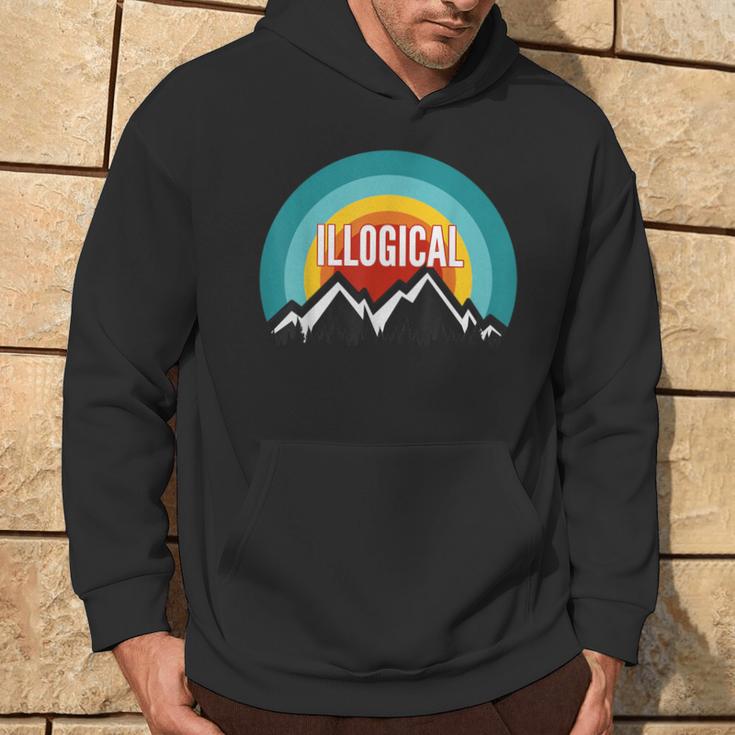 Illogical Vintage Retro Sunset Hoodie Lifestyle