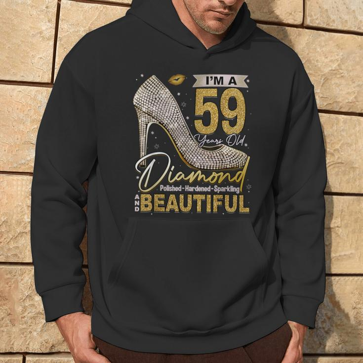 I'm A 59 Years Old Diamond 59 And Fabulous 59Th Birthday Hoodie Lifestyle