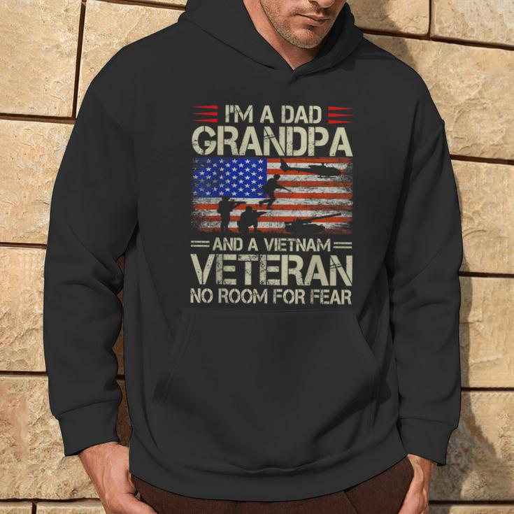 I'm A Dad Grandpa And Vietnam Veteran Us Flag Papa Grandpa Hoodie Lifestyle
