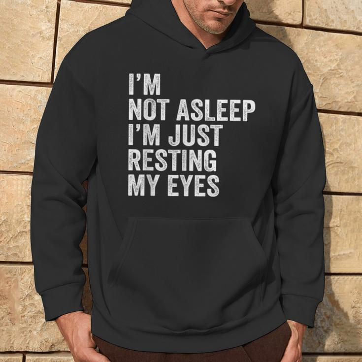 I'm Not Asleep I'm Just Resting My Eyes Father Day Christmas Hoodie Lifestyle