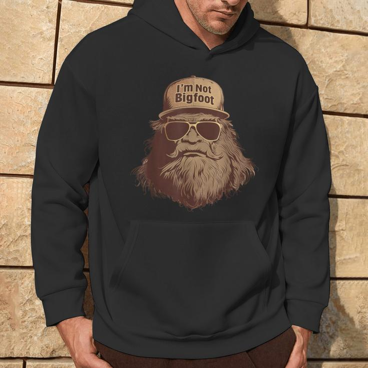 I'm Not Bigfoot Bigfoot Disguise Trucker Hat Sasquatch Hoodie Lifestyle
