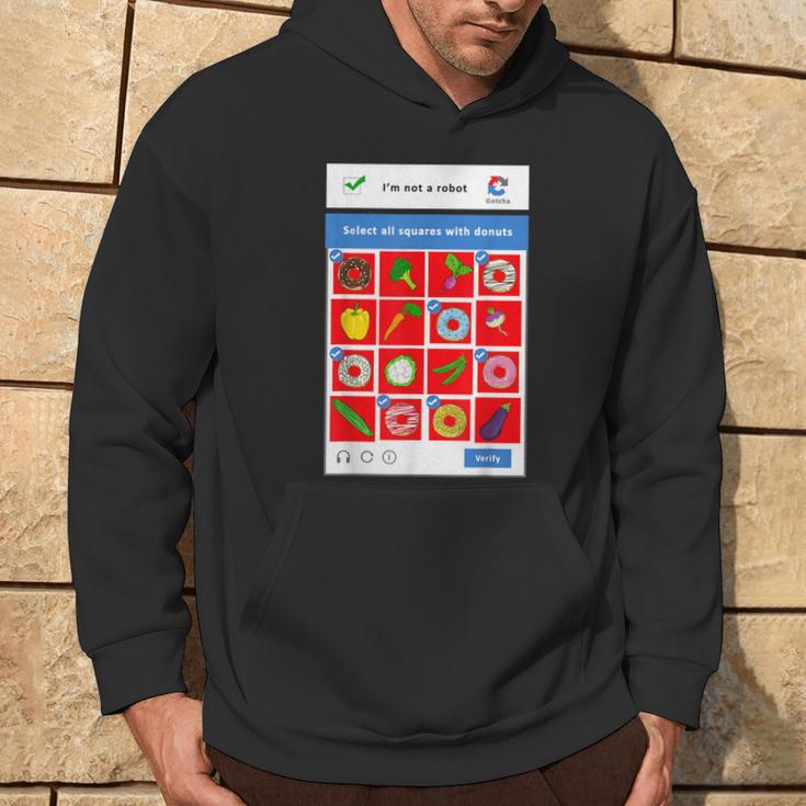 I'm Not A Robot Donut Lover's Hoodie Lifestyle