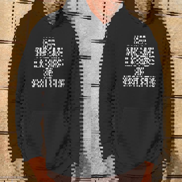 I'm A Simple Man I Like Boobs Weightlifting Hoodie Lifestyle