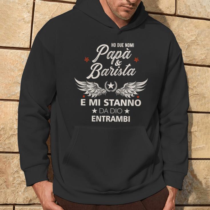 Italian Dad Barista Father's Day For Italians Hoodie Lifestyle