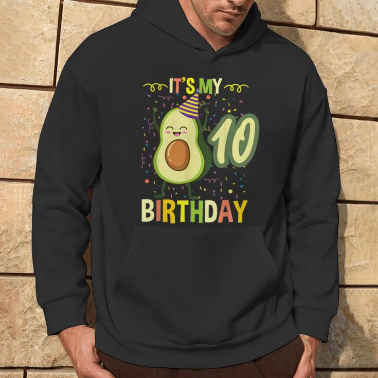 Its My 10Th Birthday Avocado Hoodie Lifestyle