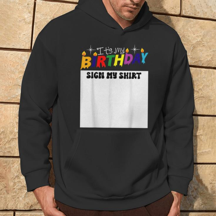 It’S My Birthday Sign My Birthday Party Hoodie Lifestyle