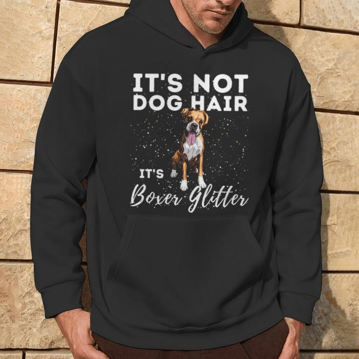 It's Not Dog Hair It's Boxer Glitter German Boxer Dog Owner Hoodie Lifestyle