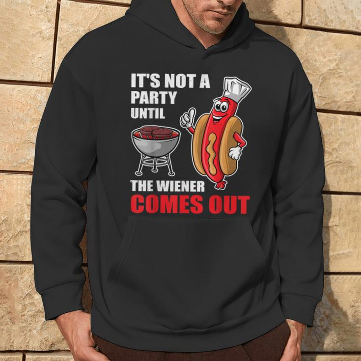 It's Not A Party Until The Wiener Comes Out Hot Dog Hoodie Lifestyle