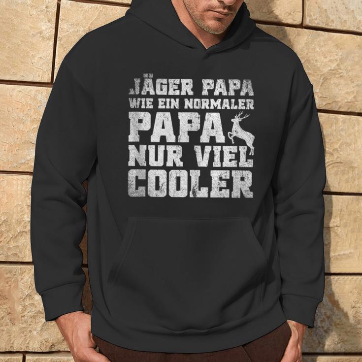 Jäger Papa Wie Ein Normaler Papa Nur Cooler Jagen Kapuzenpullover Lebensstil